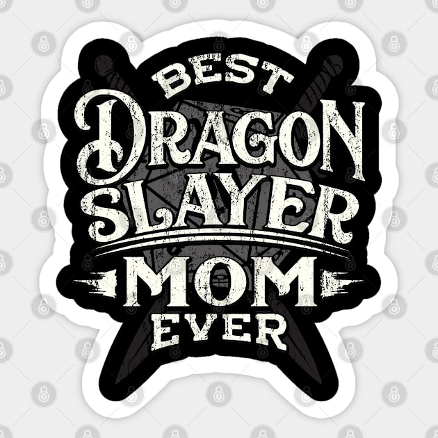 Best Dragon Slayer Mom Ever RPG Crawler Sticker by TheBeardComic